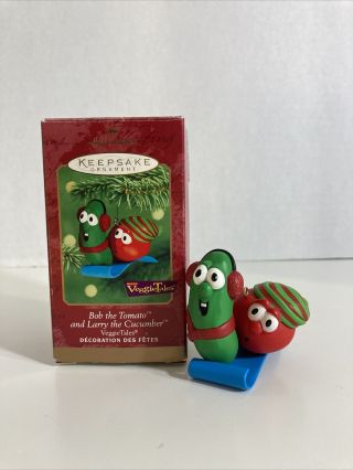 Hallmark Keepsake Ornament 2000 Veggie Tales Bob The Tomato & Larry The Cucumber
