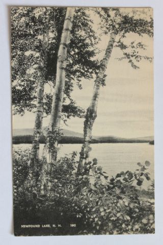 Old Photolux Postcard Newfound Lake,  N.  H. ,  1953