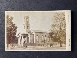 Victorian Carte De Visite Cdv: Scene Mystery Church: Morgan Greenwich
