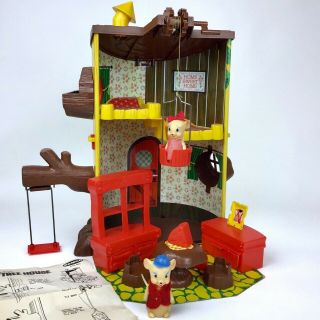 Vintage 1967 Remco Elly & Andy Baby Mouse Twin Treehouse House Style 4072 Rare
