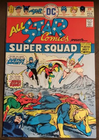 All Star Comics 58 1975 First Appearance Power Girl Sharp Looking Comic Fine