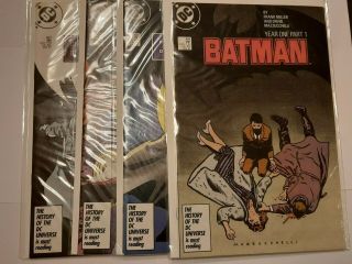 Batman 404 - 407 Vf/nm Frank Miller 1st Modern Catwoman Comb Year One