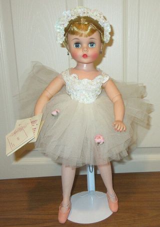 Vintage 1960s Madame Alexander Elise Ballerina Doll - Kelly Face Orig Wrist Tags