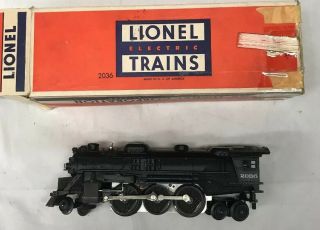 Vintage Lionel Post War Train No.  2036 Rare All Metal " O " Scale Locomotive