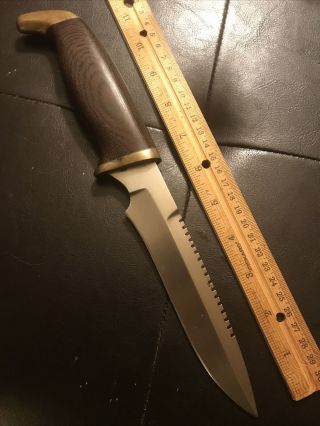 Vintage Custom Knife Unknown Maker Micarta Al Mar Sere Style Fixed Blade