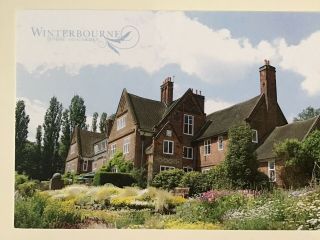 Winterbourne House And Garden Vintage Postcard Posted Birmingham University 1598