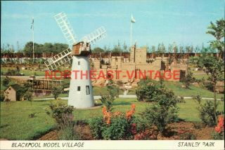 Blackpool Model Village Stanley Park Vintage Postcard