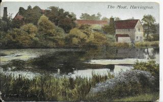 Rare Vintage Postcard,  The Moat,  Harvington,  Evesham,  Worcestershire