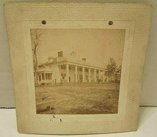 1897 Dated Private Photo Of Mount Vernon George Washington 