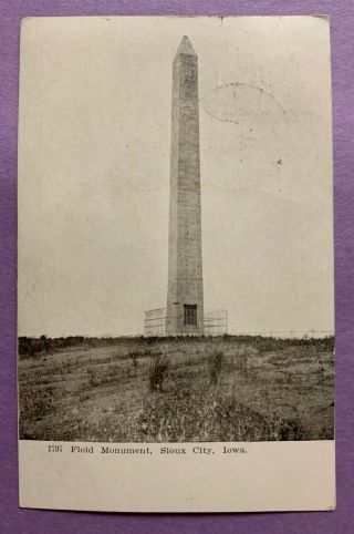 Vintage Postcard - Floyd Monument - Sioux City,  Iowa