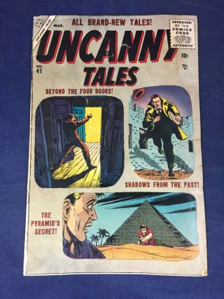 Uncanny Tales 41 Atlas Pre Code 1956 Horror Classic