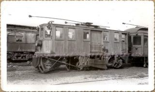 1920s Ohio Lake Shore Electric Railway Track Sweeper Street Trolley Car Photo