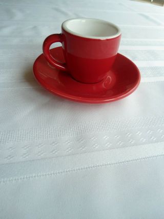 Crate And Barrel Porcelain Mini Tea Cup And Saucer 2” Made In China