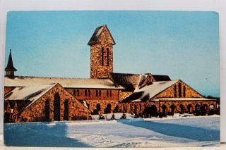 Massachusetts Ma Spencer St Joseph Abbey Main Church Chapter Room Postcard Old