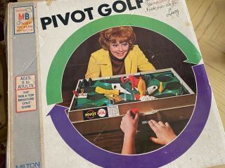 “reserve “ 1973 Pivot Golf Minature Milton Bradley Lucy Vtg Game Lucille Ball