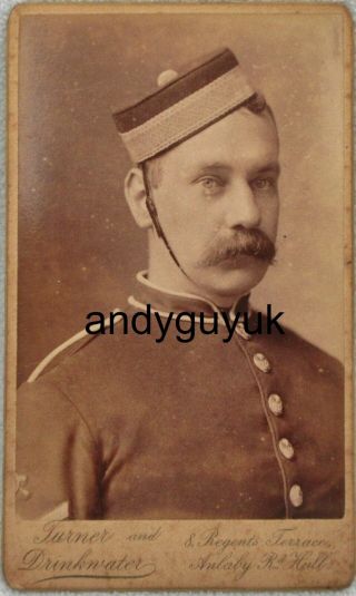Cdv Victorian Royal Artillery Soldier By Turner Drinkwater Hull Military