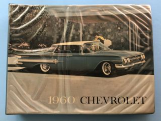 Vintage 1960 Chevrolet Dealer Showroom Album Color Fabric Display