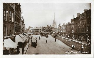Hereford High Town Real Photo Vintage Postcard 9.  11
