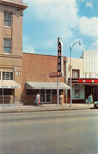 Hillsboro Texas Andrews Cafe Vintage Postcard Dd11466