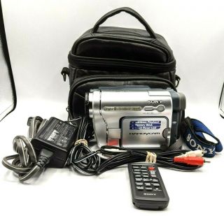 Vintage Sony Handycam Dcr - Trv460 Digital - 8 Camcorder W/accessories As - Is