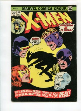 The X - Men 90 (marvel Oct 1974) Stan Lee Professor X Is Dead