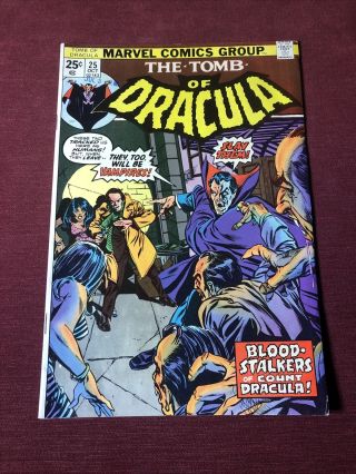 TOMB OF DRACULA 25 Marvel Comics 1974 Origin 1st App Hannibal King UNREAD 2