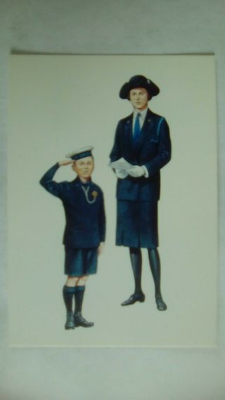 Vintage Picture Postcard Boys Brigade Life Boy & Leader Number 3