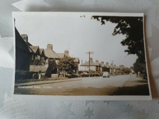 Cossington Road,  Sileby,  Leicestershire.  Vintage Real Photo Postcard