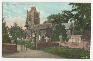 Hemmingford Grey Church Vintage Postcard 144a
