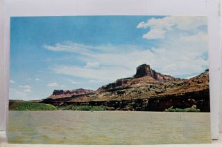 Utah Ut Glen Canyon Dam Lake Powell Castle Butte Postcard Old Vintage Card View