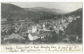 Wales Corwen General View 1903 Vintage Postcard 4.  1