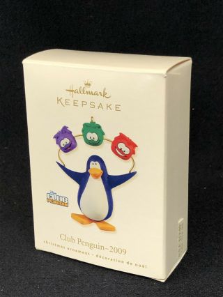 Hallmark Keepsake Disney Club Penguin Christmas Handcrafted Ornament 2009