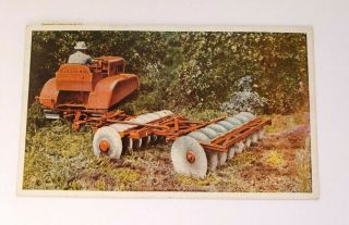 Vintage 1939 Postcard Allis - Chalmers Milwaukee Model M Tractor