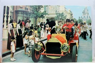 Walt Disney World Main Street Usa Mickey Mouse Postcard Old Vintage Card View Pc