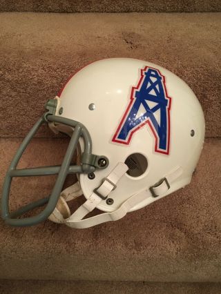 Vintage Rawlings Hc35 Football Helmet - Houston Oilers Earl Campbell