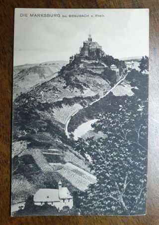 Die Marksburg Bei Braubach A.  Rien Vintage Postcard