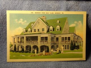 Vintage Postcard Hershey Park Golf Club,  Hershey,  Pa.