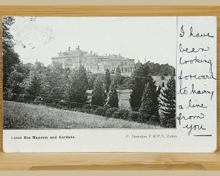 Vintage Postcard - Bedfordshire - Luton Hoo Mansion & Gardens - 1903