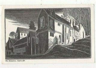 Capel Y Ffin Monastery Abergavenny Vintage Art Postcard Monmouthshire Wales 299c