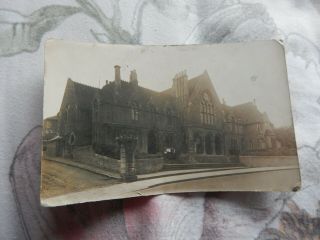 Vintage Rp Postcard Unknown Building Trowbridge Publisher Church Or Library