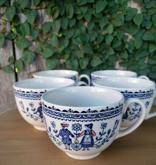 Charming Vintage Made In England Tea Cups,  Set Of 5,  Coffee Cups,  Mugs
