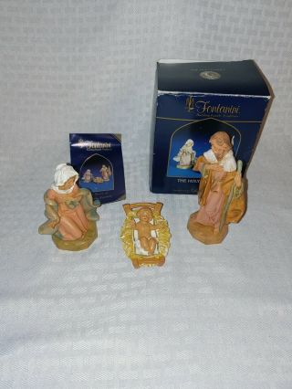 Vintage Fontanini Exclusively From Roman Made In Italy The Holy Family And Box