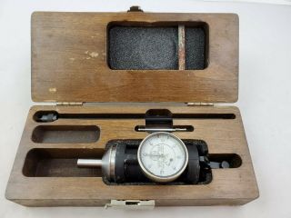 Vintage Blake Co - Ax Centering Test Dial Indicator With 2 Attachments.  0005 " Axis