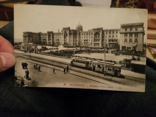 Heliopolis Palace Hotel,  Heliopolis,  Greece.  Vintage Printed Postcard