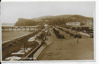 Rare Vintage Animated Postcard,  The Promenade,  Teignmouth,  Devon,  Rp