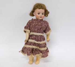 Antique Signed French Bisque Head Character Doll Lc - Leconte