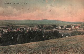 Copake Falls,  York,  Ny,  1914 Vintage Antique Postcard Old Pc A679