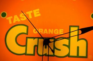 Vintage Orange Crush Advertising Clock Light Bulb and Starter 3