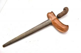 Vintage Antique Keris Kris Dagger Sword Knife 18 " Java Madura Damascus Weapon
