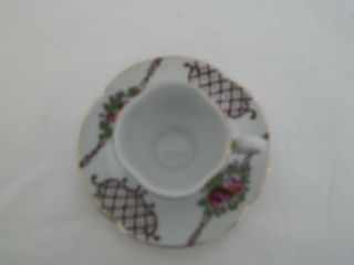 Mini Tea Cup and Saucer Made in Japan 3